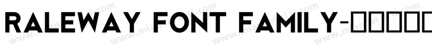 Raleway Font Family字体转换